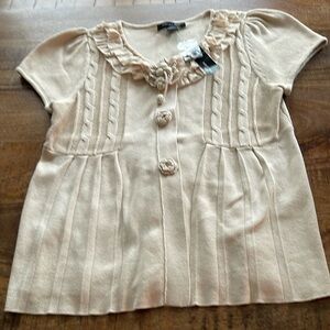 August Silk Cardigan--NWOT